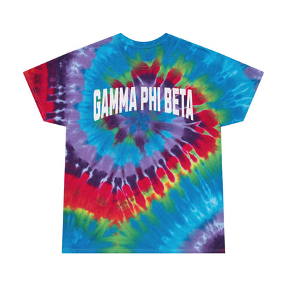 Gamma Phi Beta Tie-Dye Tshirt, sorority tshirt, sorority merch, Gamma Phi Beta merch, Gamma Phi Beta gifts, sorority gifts