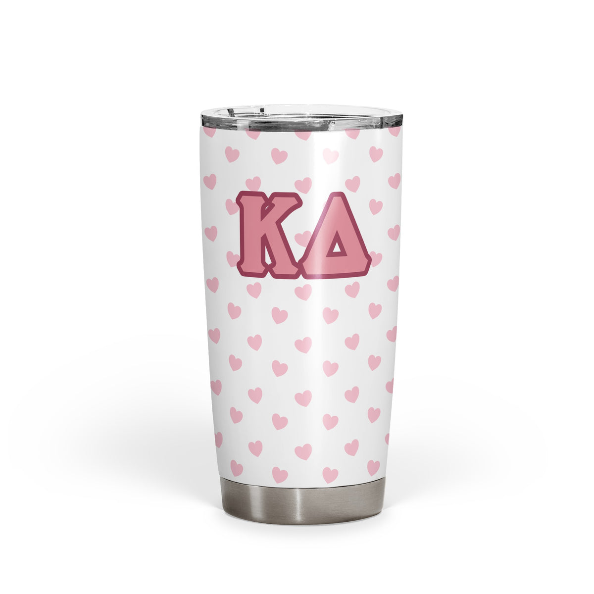 Kappa Delta Heart Tumbler