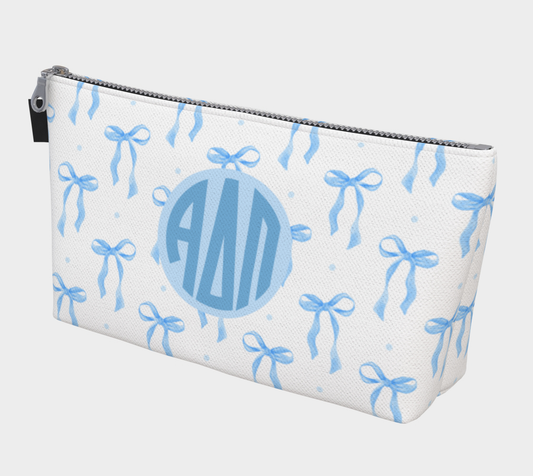 Alpha Delta Pi Bow Makeup Bag