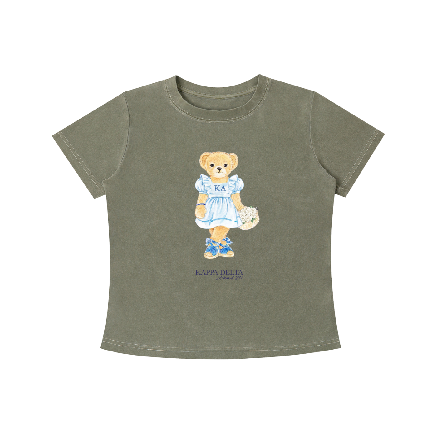 Kappa Delta Flower Bear T Shirt