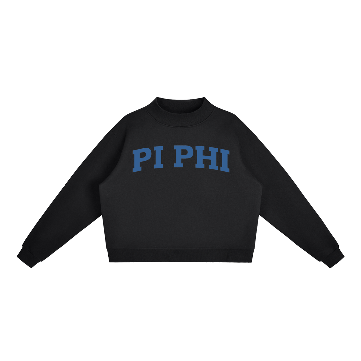 Pi Beta Phi Blue Mock Neck Sweatshirt - Ivy Society
