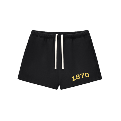 Gold Kappa Alpha Theta Fleece Drawstring Shorts - Ivy Society