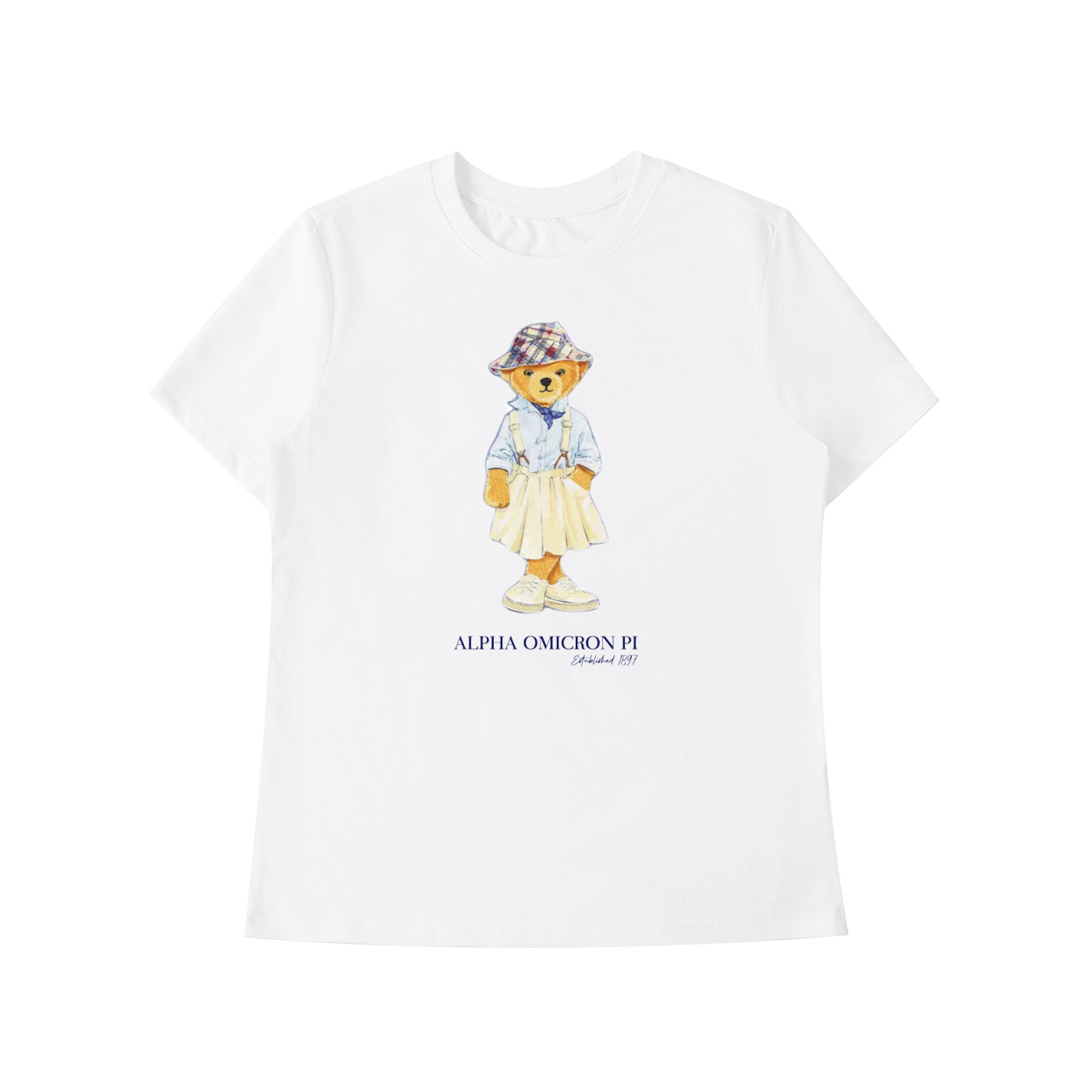 Alpha Omicron Pi Bear T Shirt