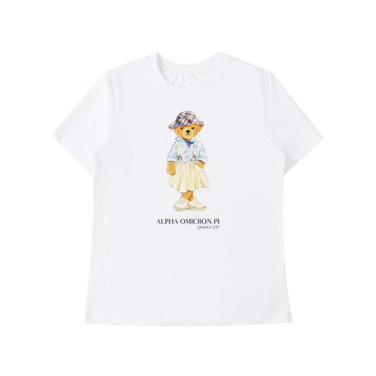 Alpha Omicron Pi Bear T Shirt