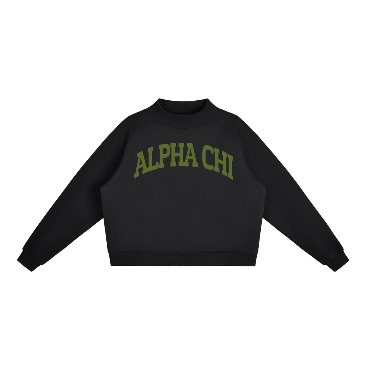 Alpha Chi Omega Mock Neck Sweatshirt