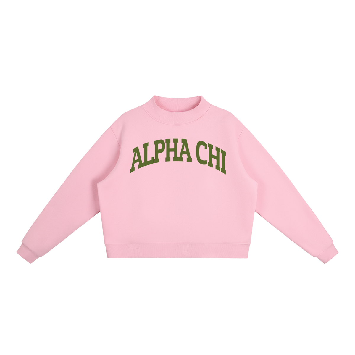 Alpha Chi Omega Mock Neck Sweatshirt