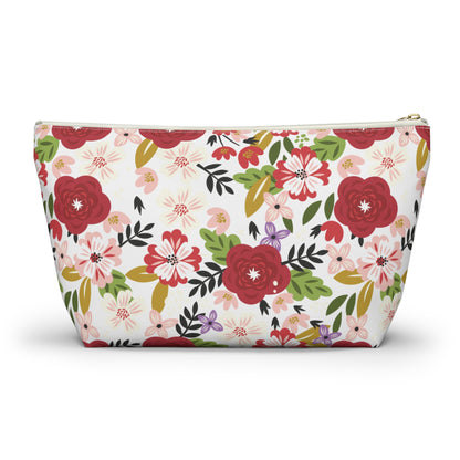 Alpha Chi Omega Personalized Floral Makeup Bag - Ivy Society