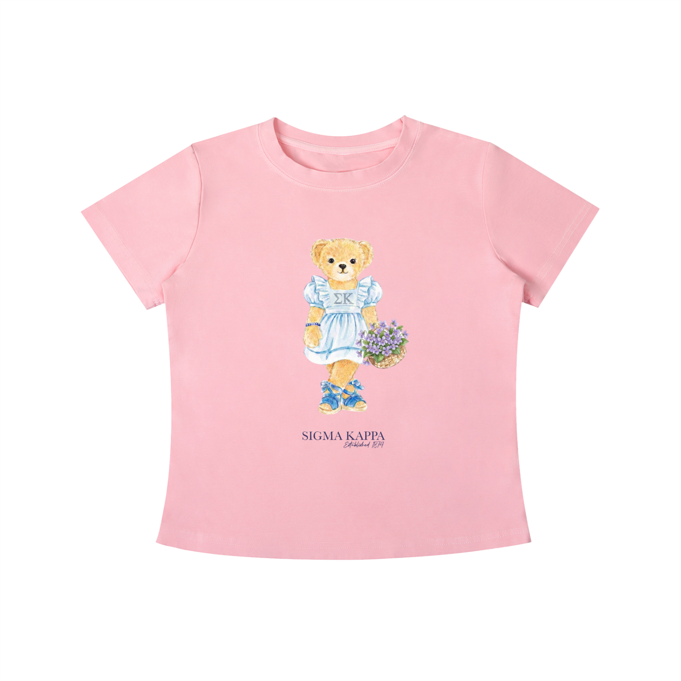 Sigma Kappa Flower Bear T Shirt