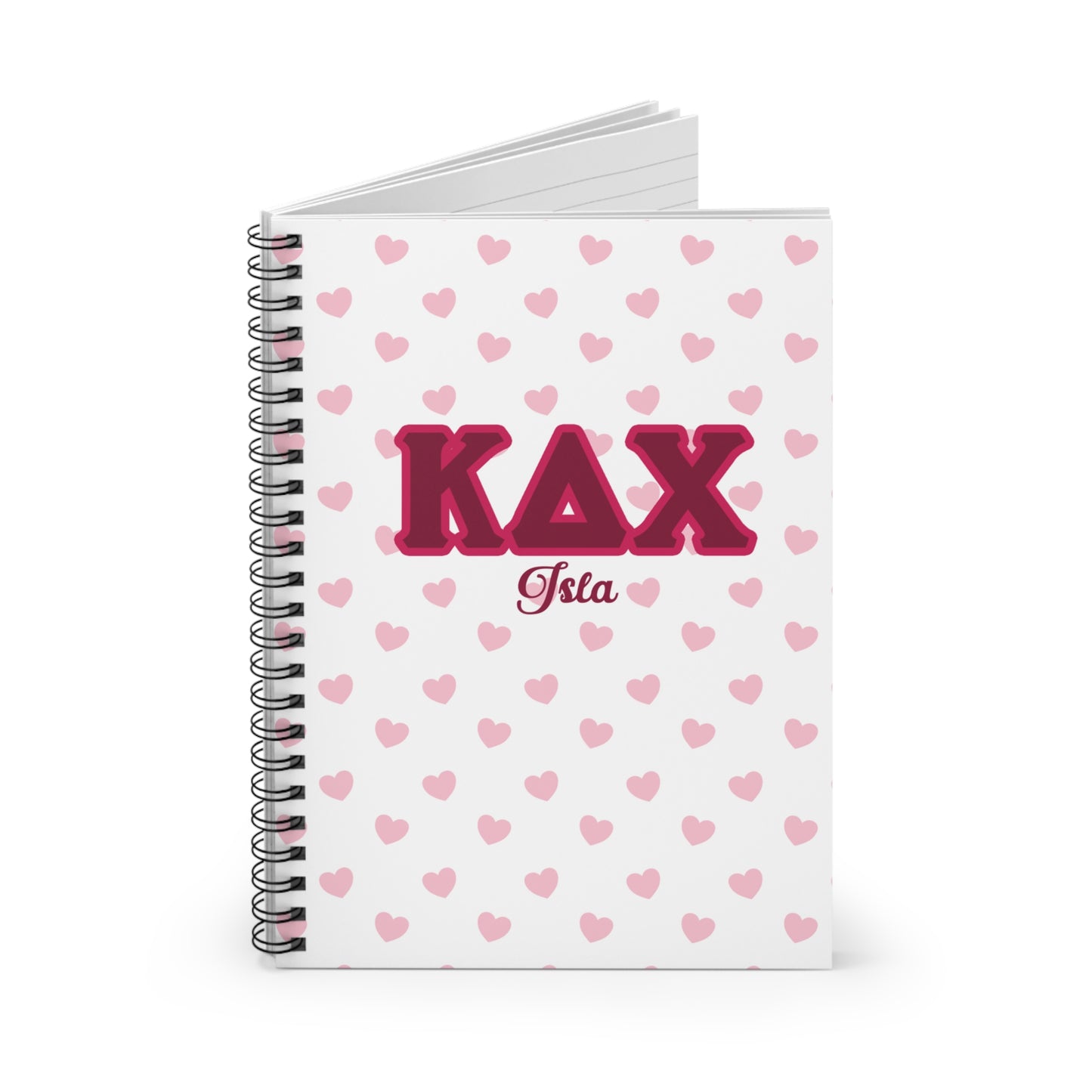 Kappa Delta Chi Personalized Heart Notebook - Ivy Society