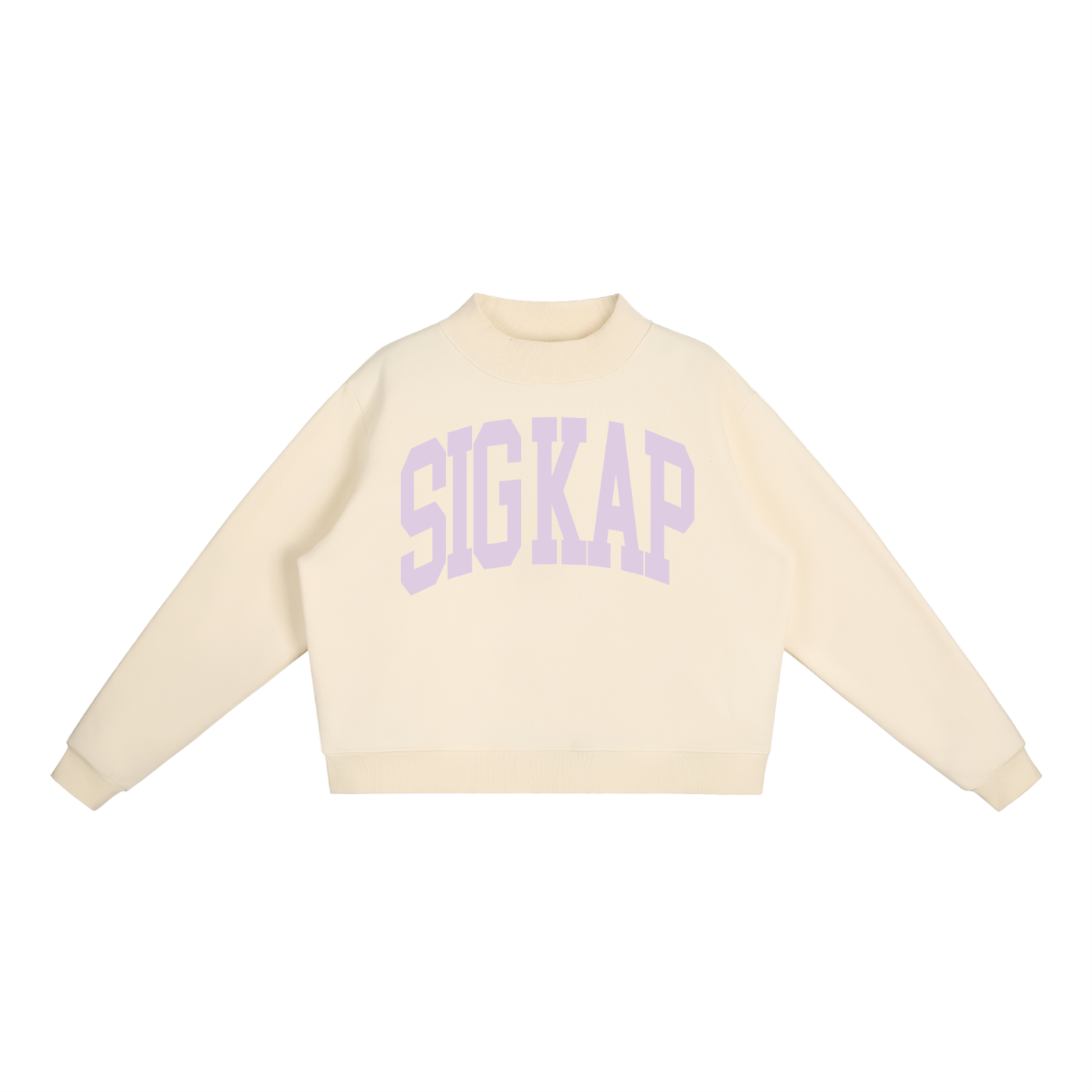 Sigma Kappa Big Mock Neck Sweatshirt - Ivy Society
