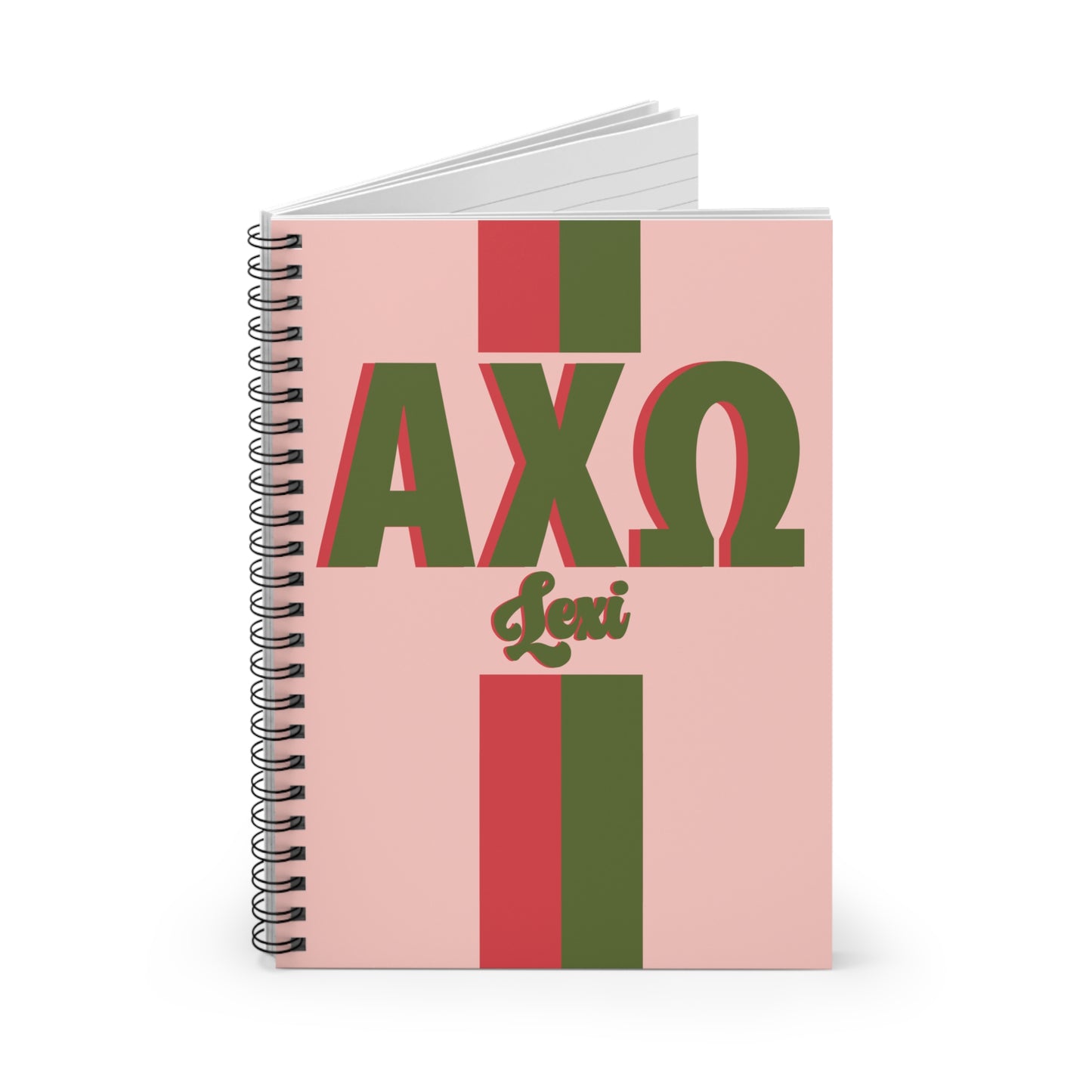 Alpha Chi Omega Personalized Notebook
