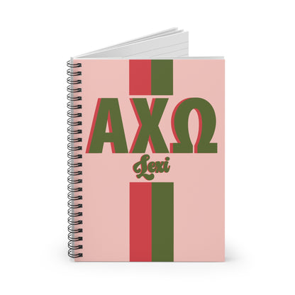 Alpha Chi Omega Personalized Notebook