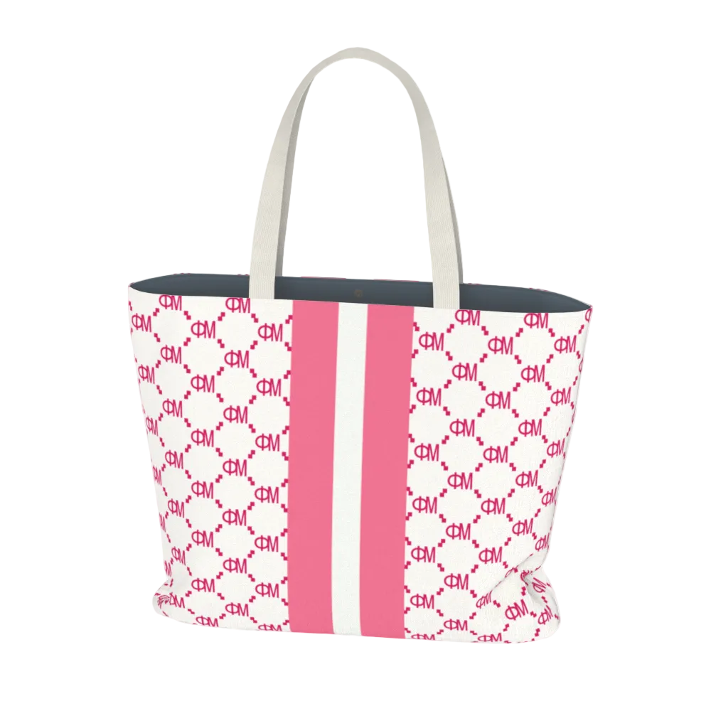 Phi Mu Print Tote Bag