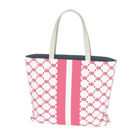 Phi Mu Print Tote Bag