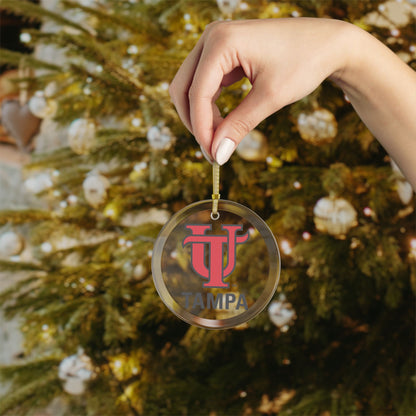 University of Tampa Glass Ornament - Ivy Society
