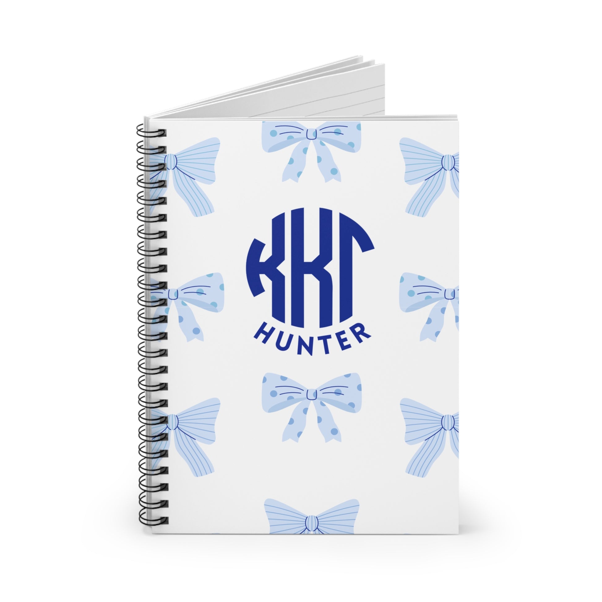 Kappa Kappa Gamma Personalized Bow Notebook - Ivy Society