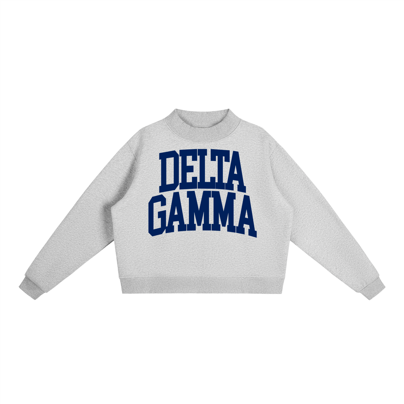 Delta Gamma Big Mock Neck Sweatshirt - Ivy Society