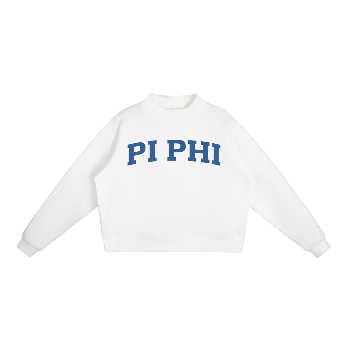 Pi Beta Phi Blue Mock Neck Sweatshirt - Ivy Society
