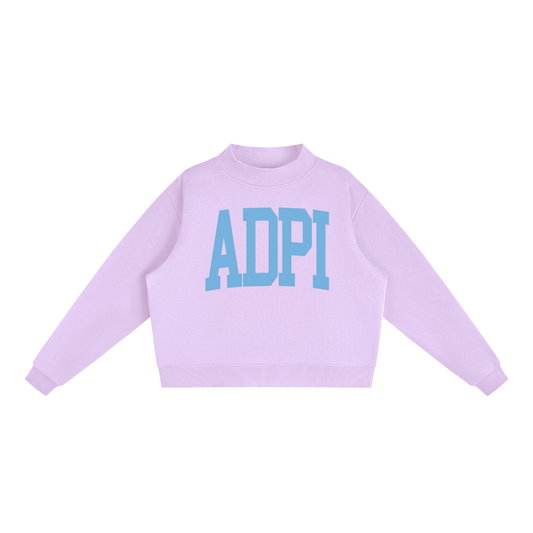 Alpha Delta Pi Big Mock Neck Sweatshirt - Ivy Society