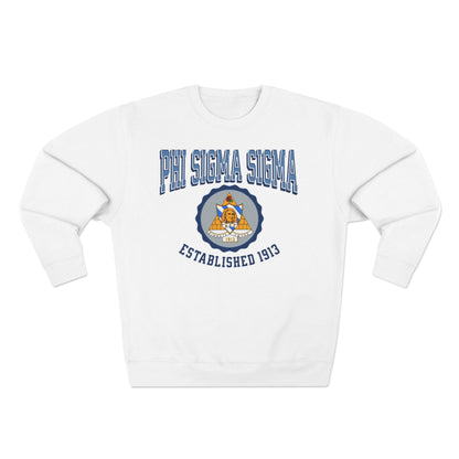Phi Sigma Sigma Crest Sweatshirt - Ivy Society