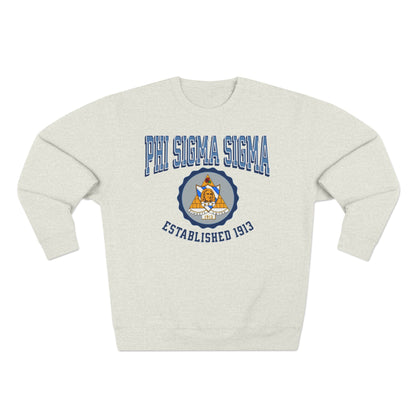 Phi Sigma Sigma Crest Sweatshirt - Ivy Society