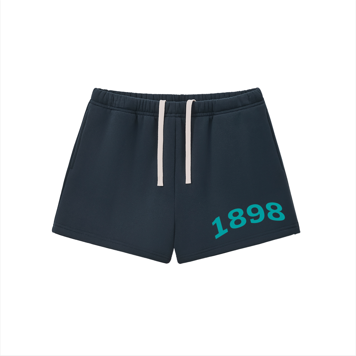 Zeta Tau Alpha Turquoise Fleece Drawstring Shorts