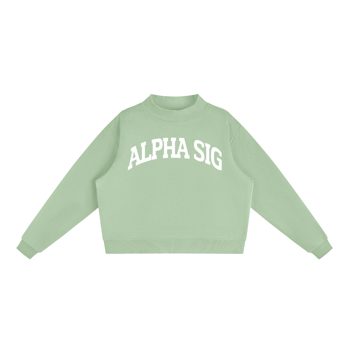 Alpha Sigma Alpha Mock Neck Sweatshirt