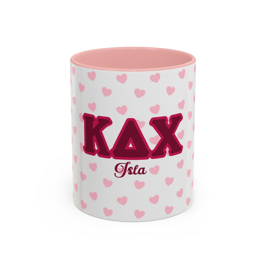 Kappa Delta Chi Personalized Heart Mug - Ivy Society