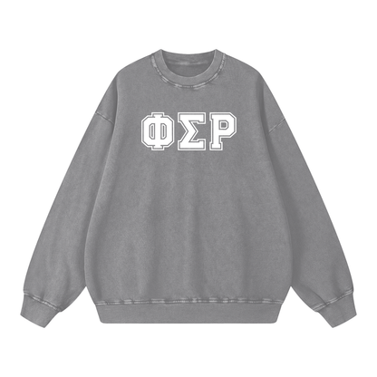 Phi Sigma Rho Letters Oversized Sweatshirt - Ivy Society