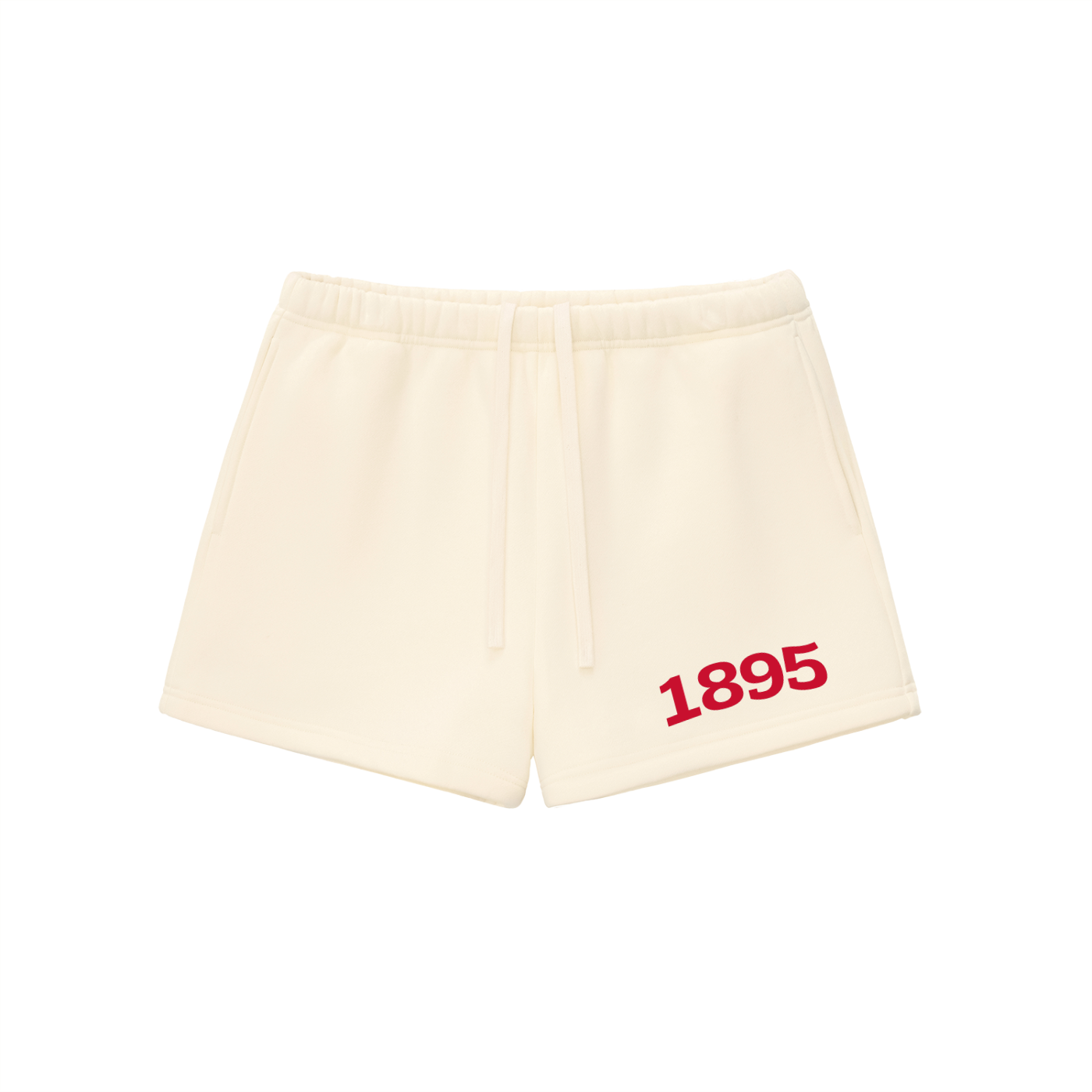 Red Chi Omega Fleece Drawstring Shorts - Ivy Society