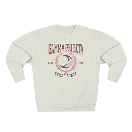 Gamma Phi Beta Collegiate Sweatshirt Personalized School - Ivy Society
