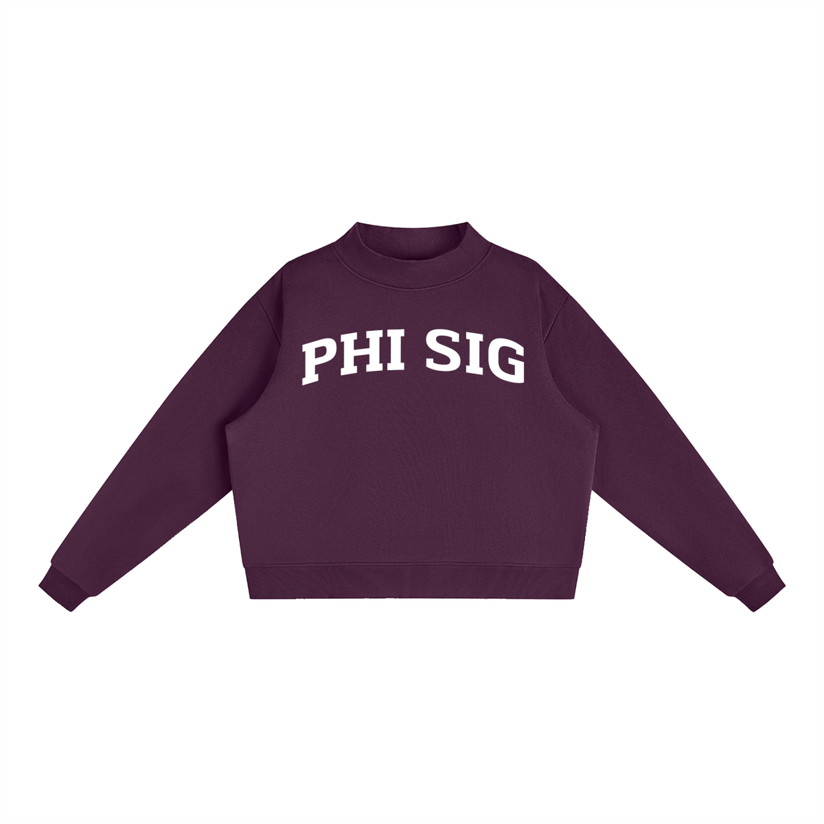 Phi Sigma Sigma Mock Neck Sweatshirt