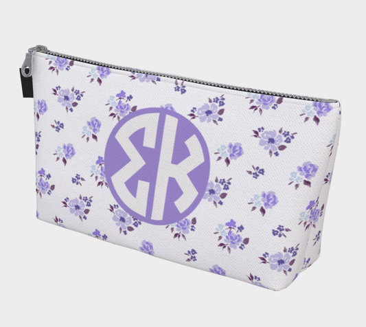 Sigma Kappa Floral Makeup Bag