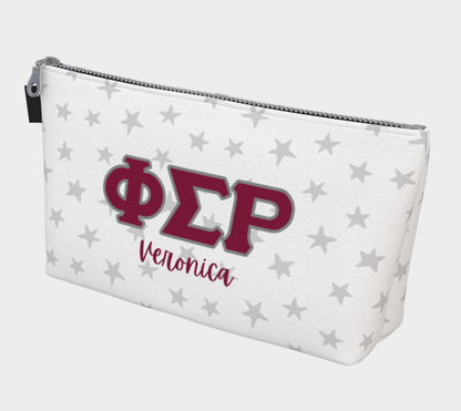 Phi Sigma Rho Personalized Star Makeup Bag