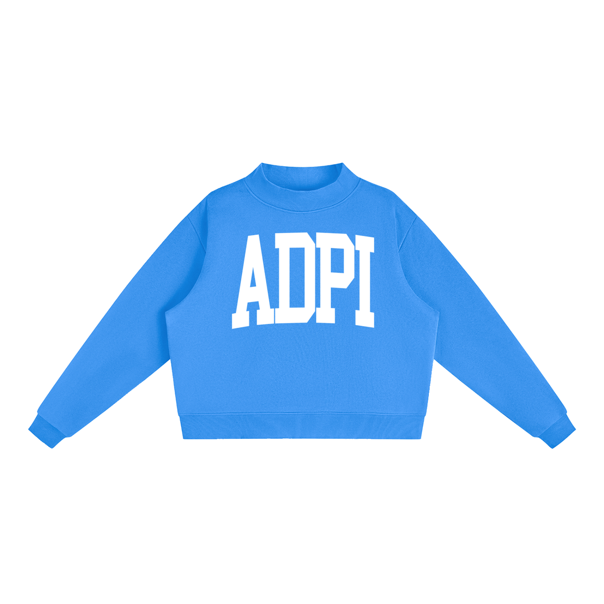 Alpha Delta Pi Big Letters Mock Neck Sweatshirt