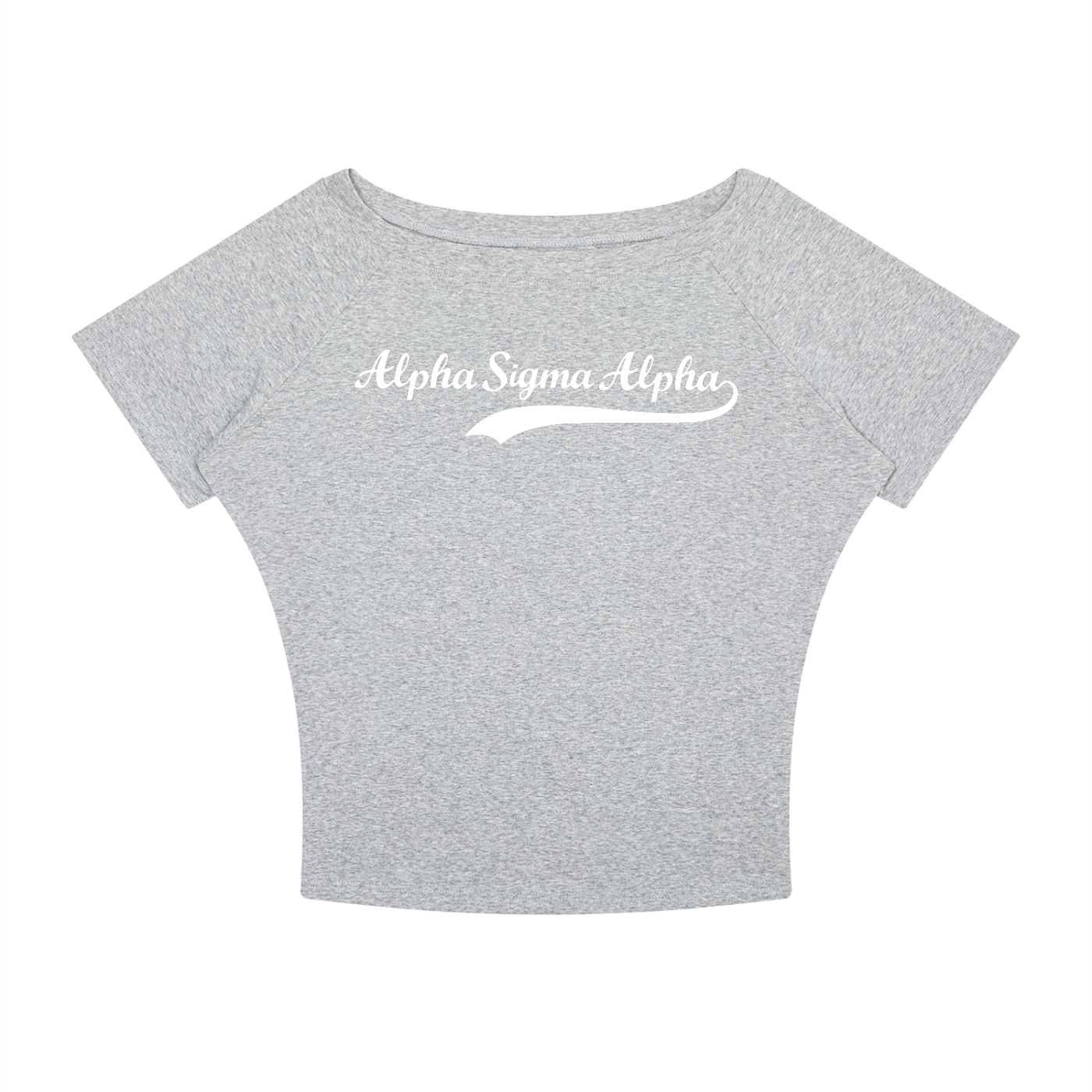 Alpha Sigma Alpha Off the Shoulder Tee