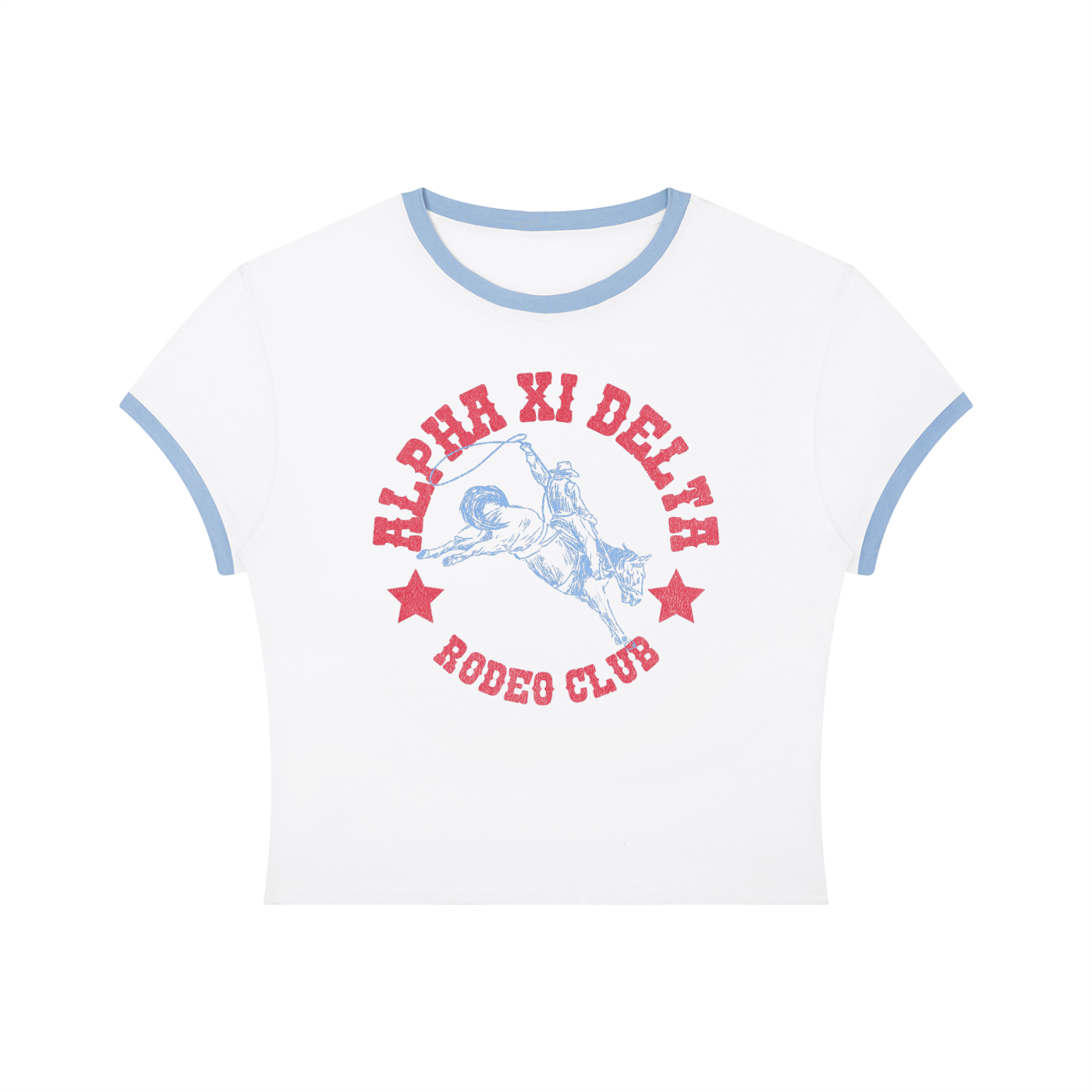 Alpha Xi Delta Rodeo Club Ringer Tee