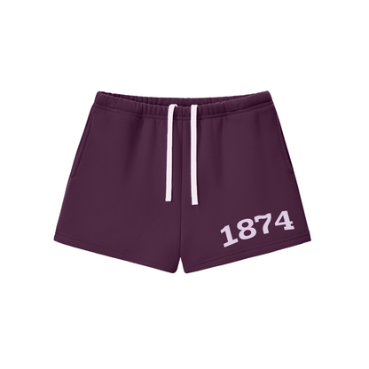 Sigma Kappa Purple Fleece Drawstring Shorts
