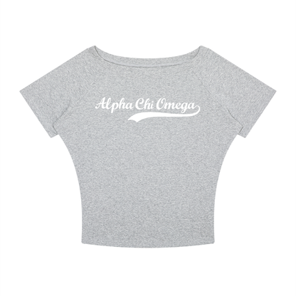 Alpha Chi Omega Off the Shoulder Tee