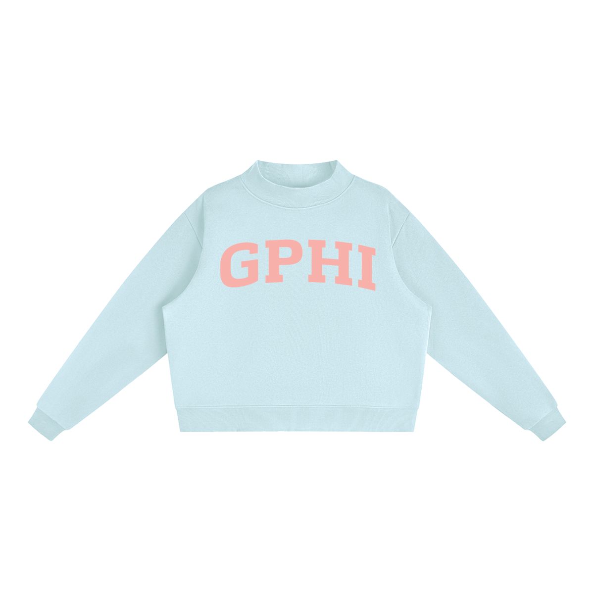 Gamma Phi Beta Blush Mock Neck Sweatshirt