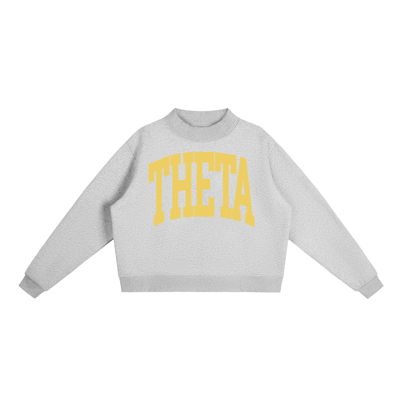 Kappa Alpha Theta Big Mock Neck Sweatshirt - Ivy Society