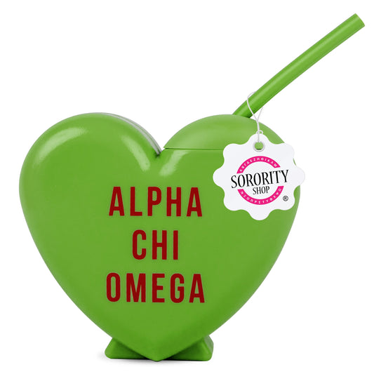 Alpha Chi Omega Heart Tumbler