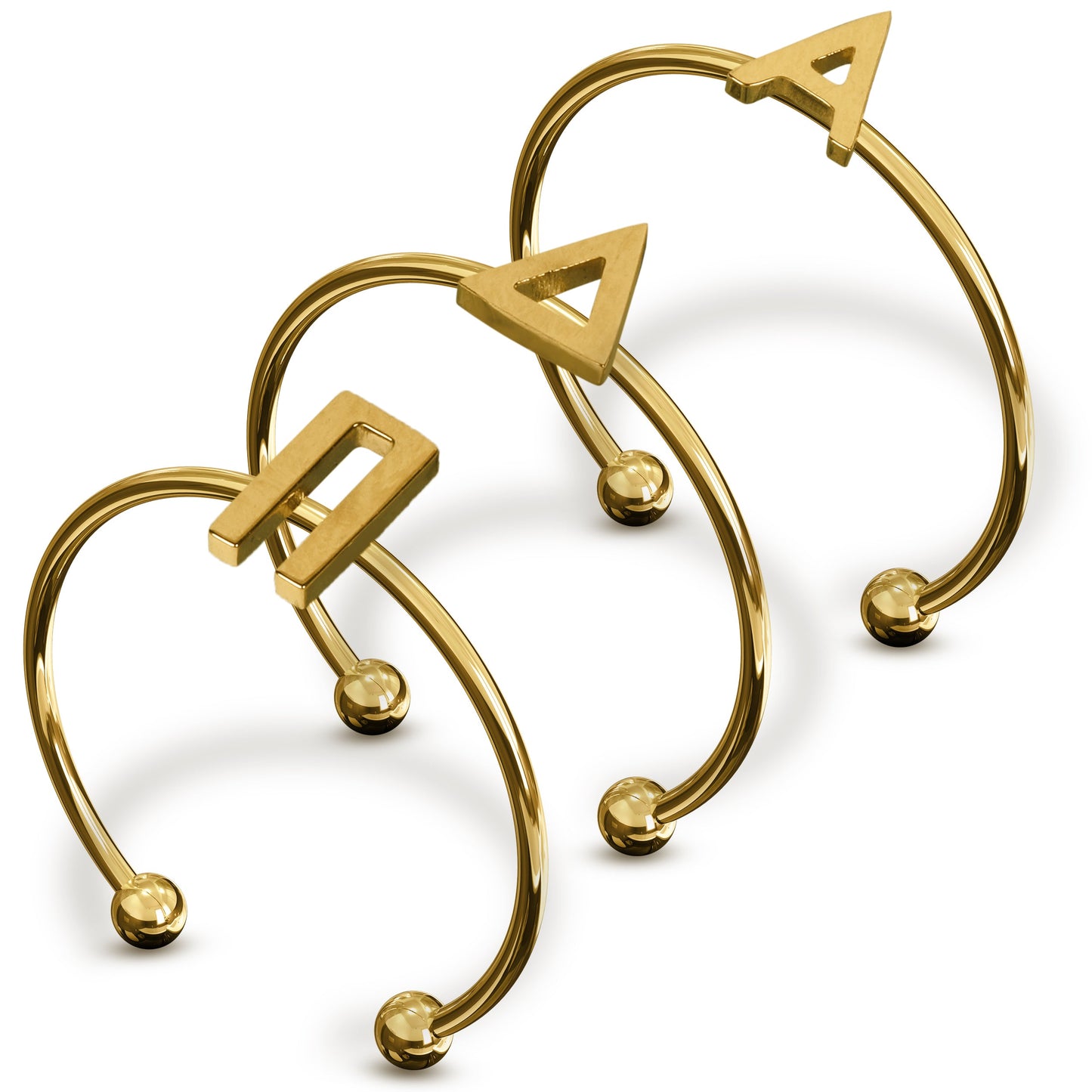 Alpha Delta Pi Gold Ring Stack