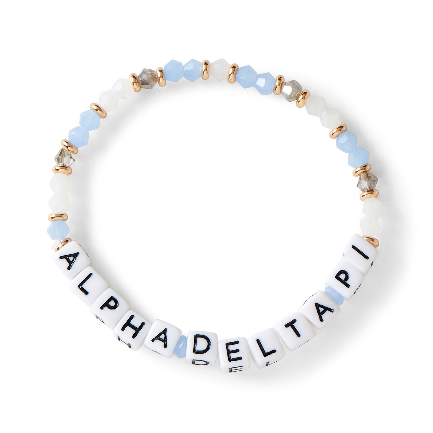 Alpha Delta Pi Beaded Bracelet
