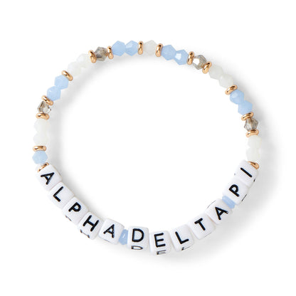 Alpha Delta Pi Beaded Bracelet