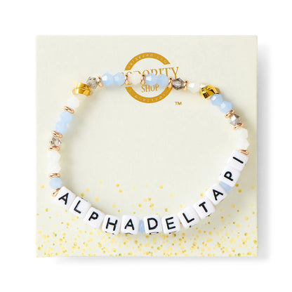 Alpha Delta Pi Beaded Bracelet