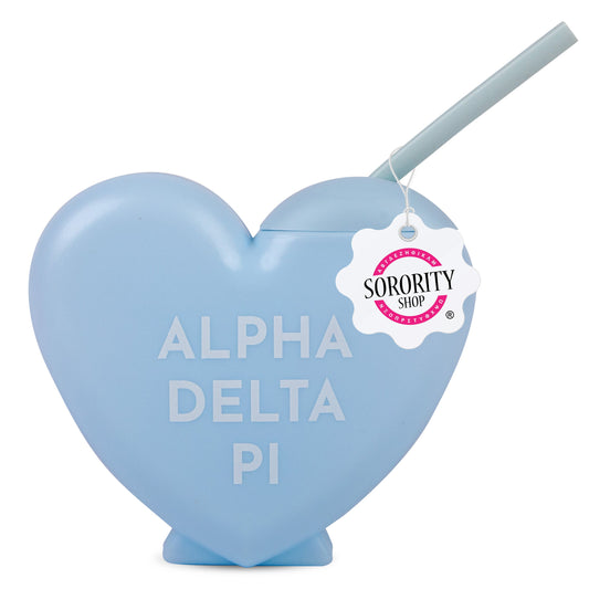 Alpha Delta Pi Heart Tumbler - Ivy Society