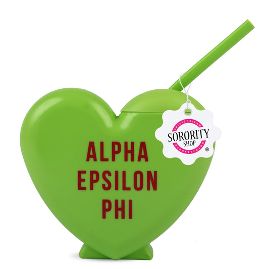 Alpha Epsilon Phi Heart Tumbler - Ivy Society