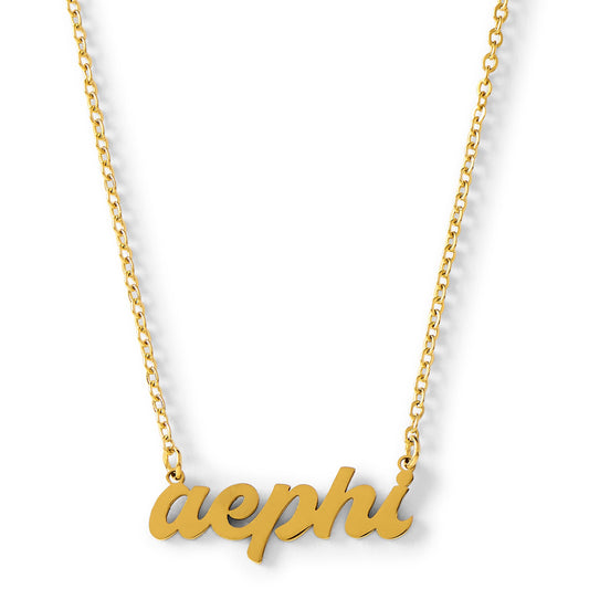 Alpha Epsilon Phi Retro Necklace
