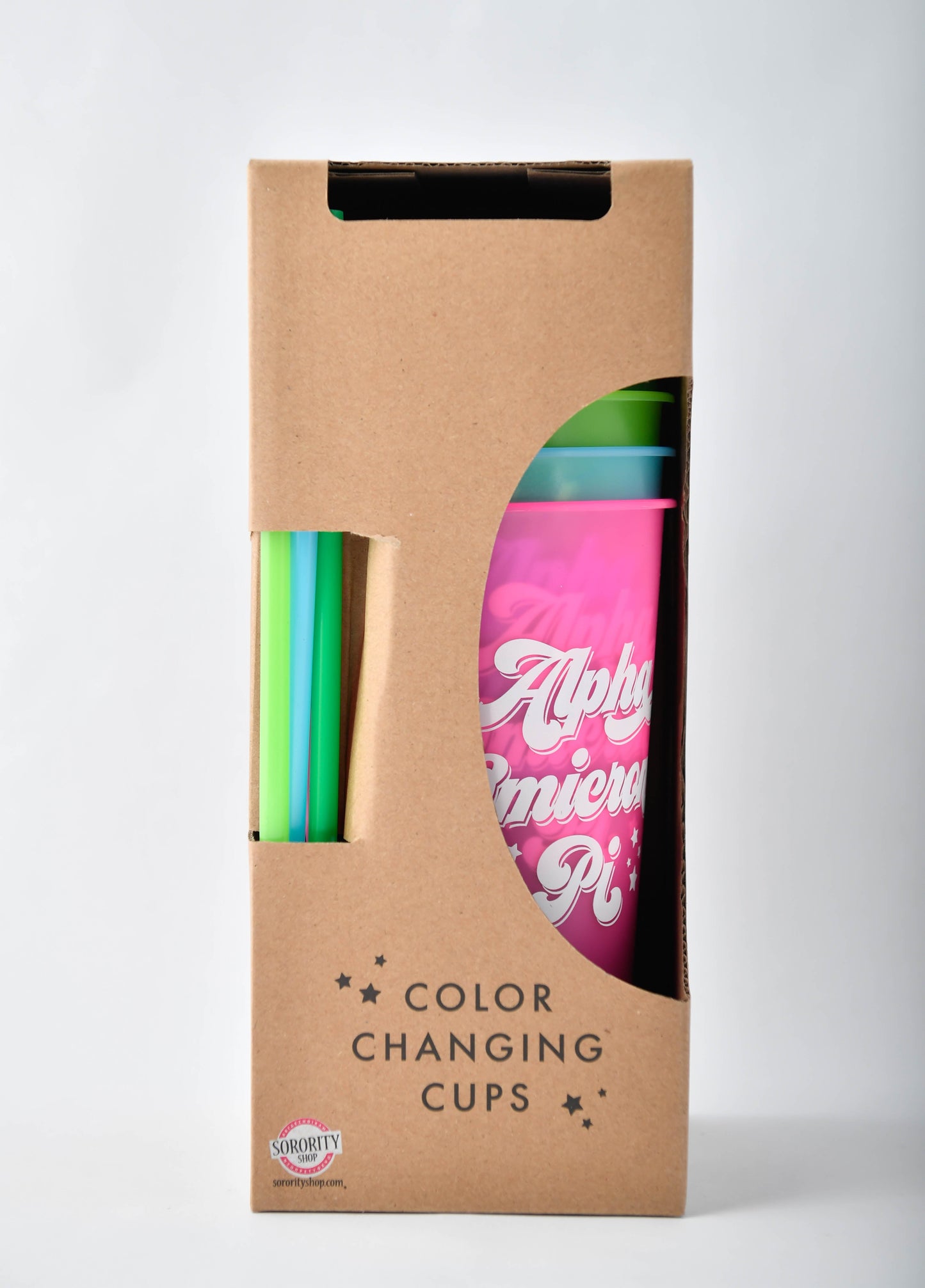 Alpha Omicron Pi Color Changing Cups Pack of 4